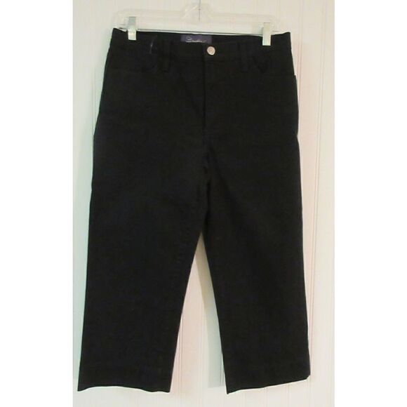 NYDJ Not Your Daughters Jeans black crop sz 8 - Picture 1 of 3